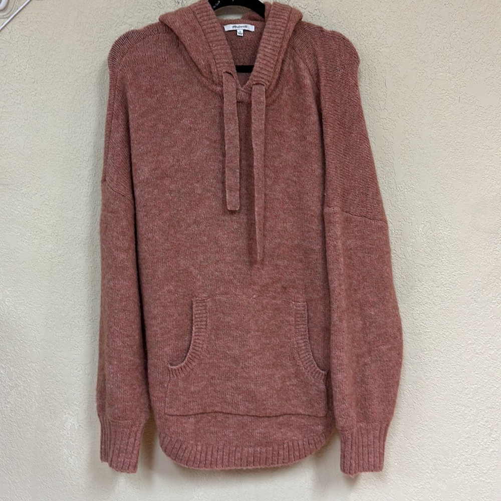 Madewell Wilmington dusty rose Hoodie Sweater size large - Picture 2 of 7